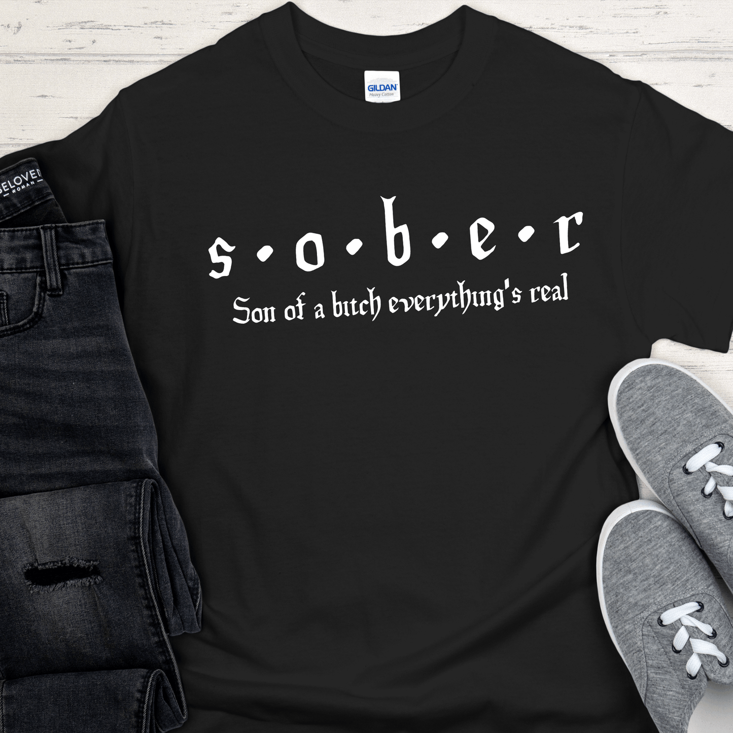 Recovery T-Shirt | Inspiring Sobriety |  S.O.B.E.R.