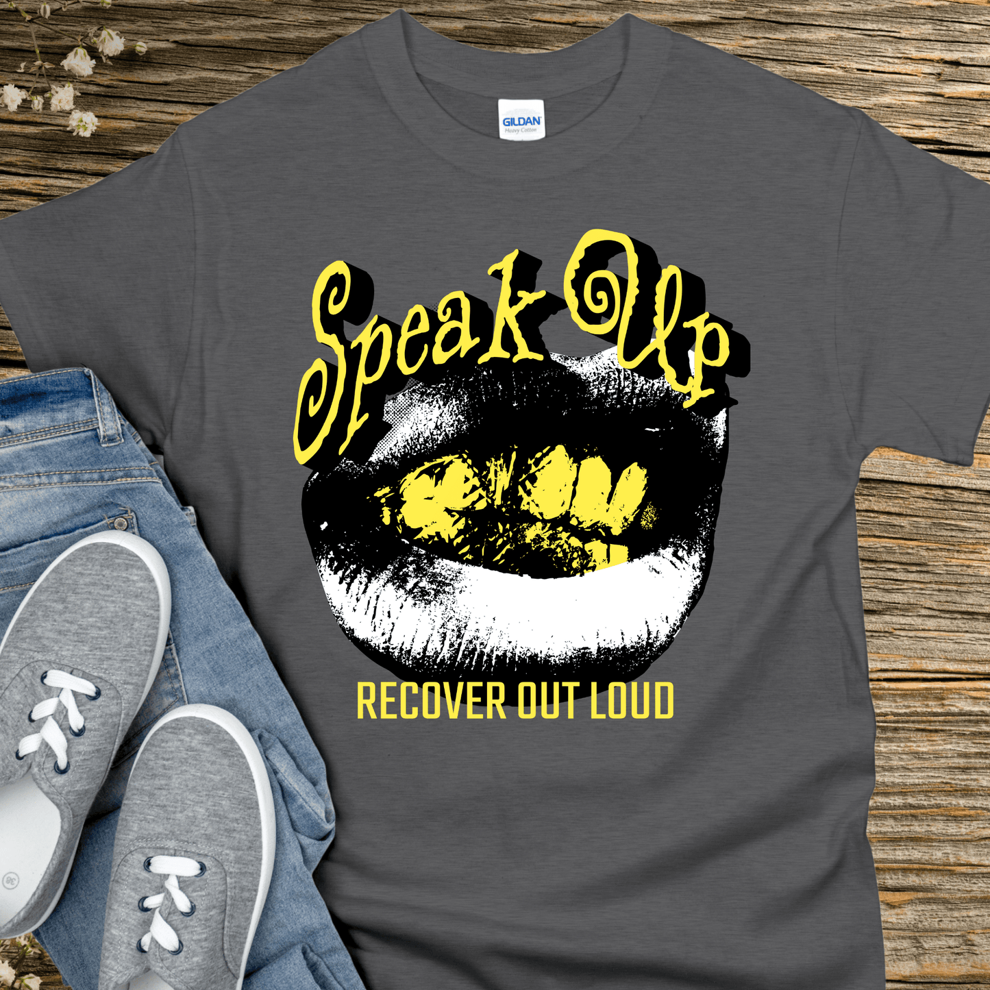 Recovery T-Shirt | Inspiring Sobriety |  Speak Up, Recover Out Loud
