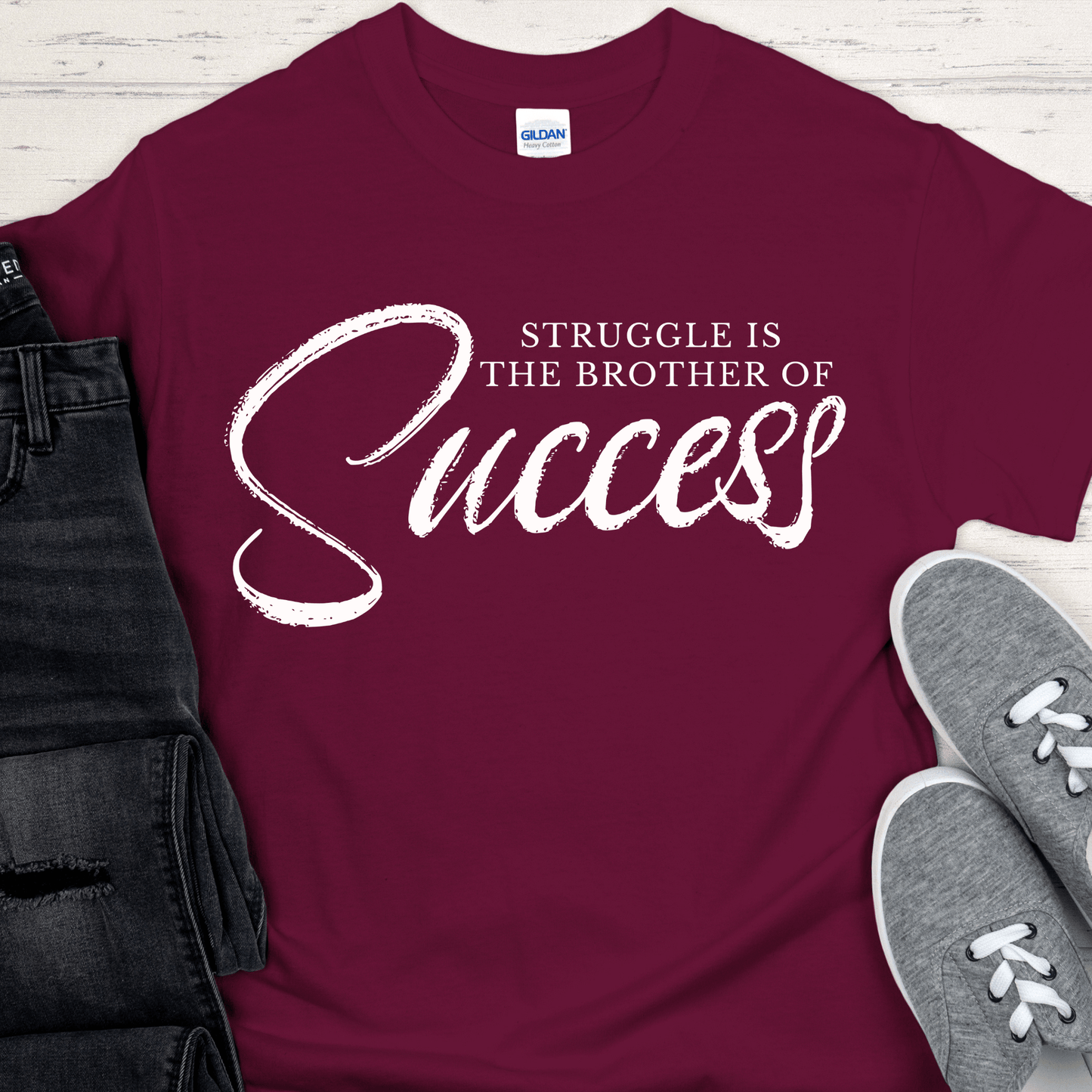 Recovery T-Shirt | Inspiring Sobriety |  Struggle is the Brother of Success