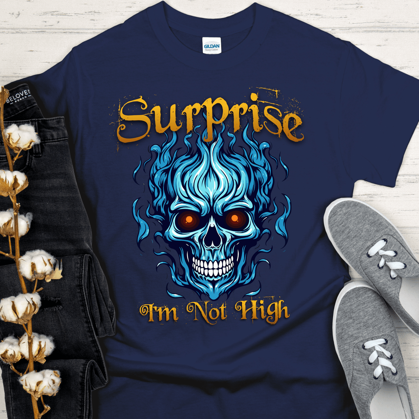 Recovery T-Shirt | Inspiring Sobriety |  Surprise I'm Not High