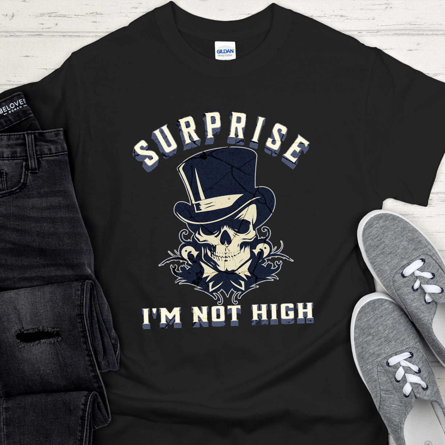 Recovery T-Shirt | Inspiring Sobriety |  Surprise I'm Not High