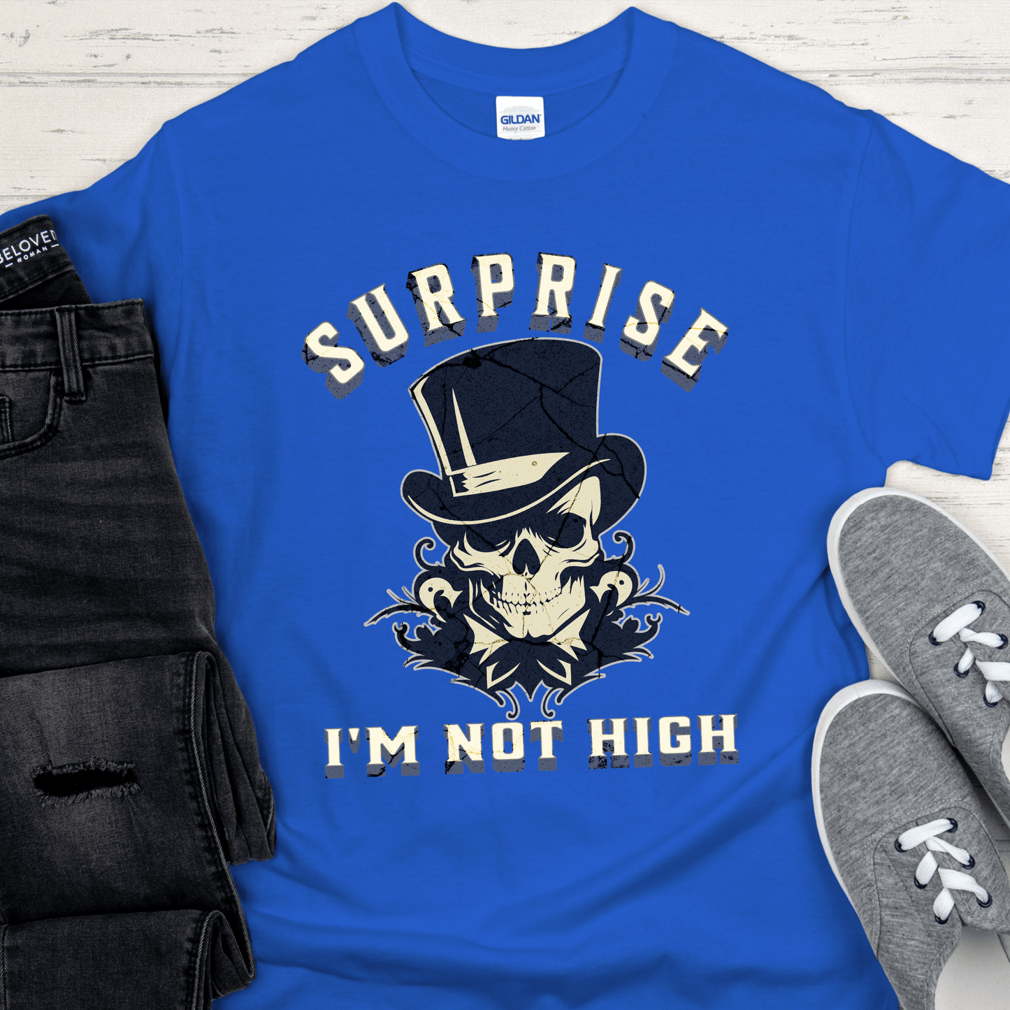 Recovery T-Shirt | Inspiring Sobriety |  Surprise I'm Not High