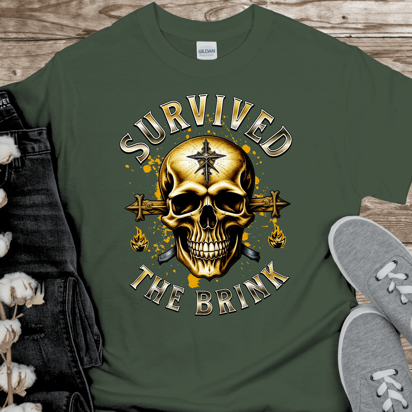 Recovery T-Shirt | Inspiring Sobriety |  Survived The Brink