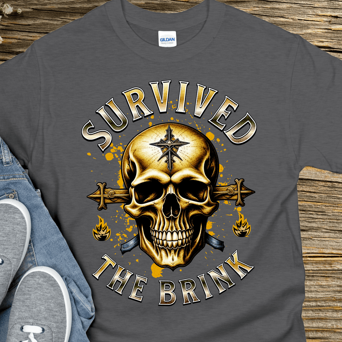 Recovery T-Shirt | Inspiring Sobriety |  Survived The Brink