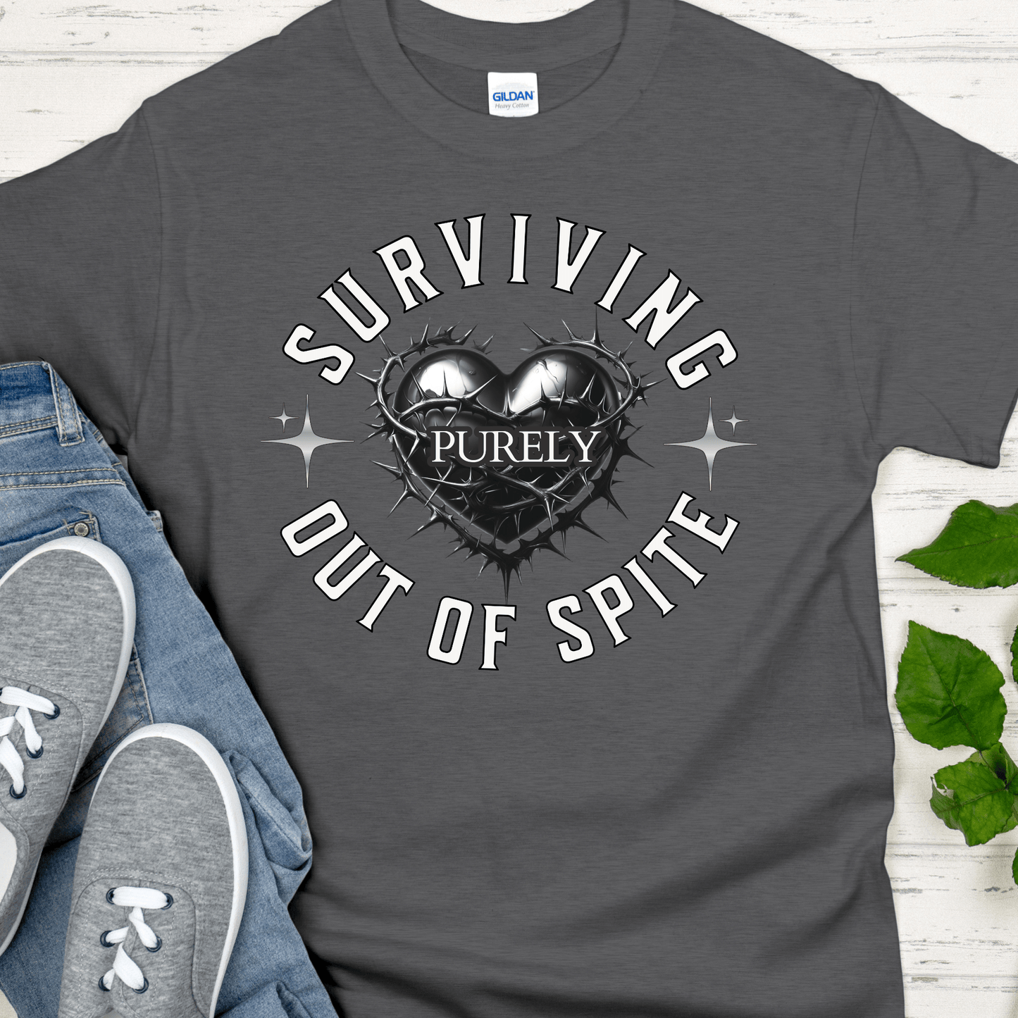 Recovery T-Shirt | Inspiring Sobriety |  Surviving Purely Out of Spite