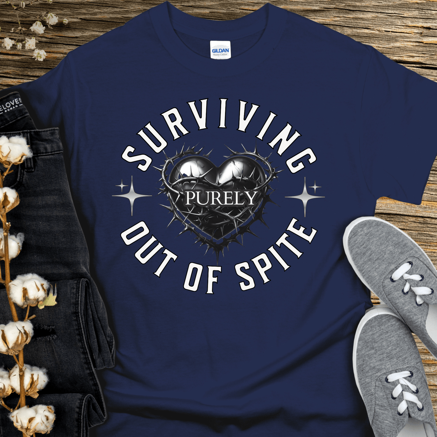 Recovery T-Shirt | Inspiring Sobriety |  Surviving Purely Out of Spite