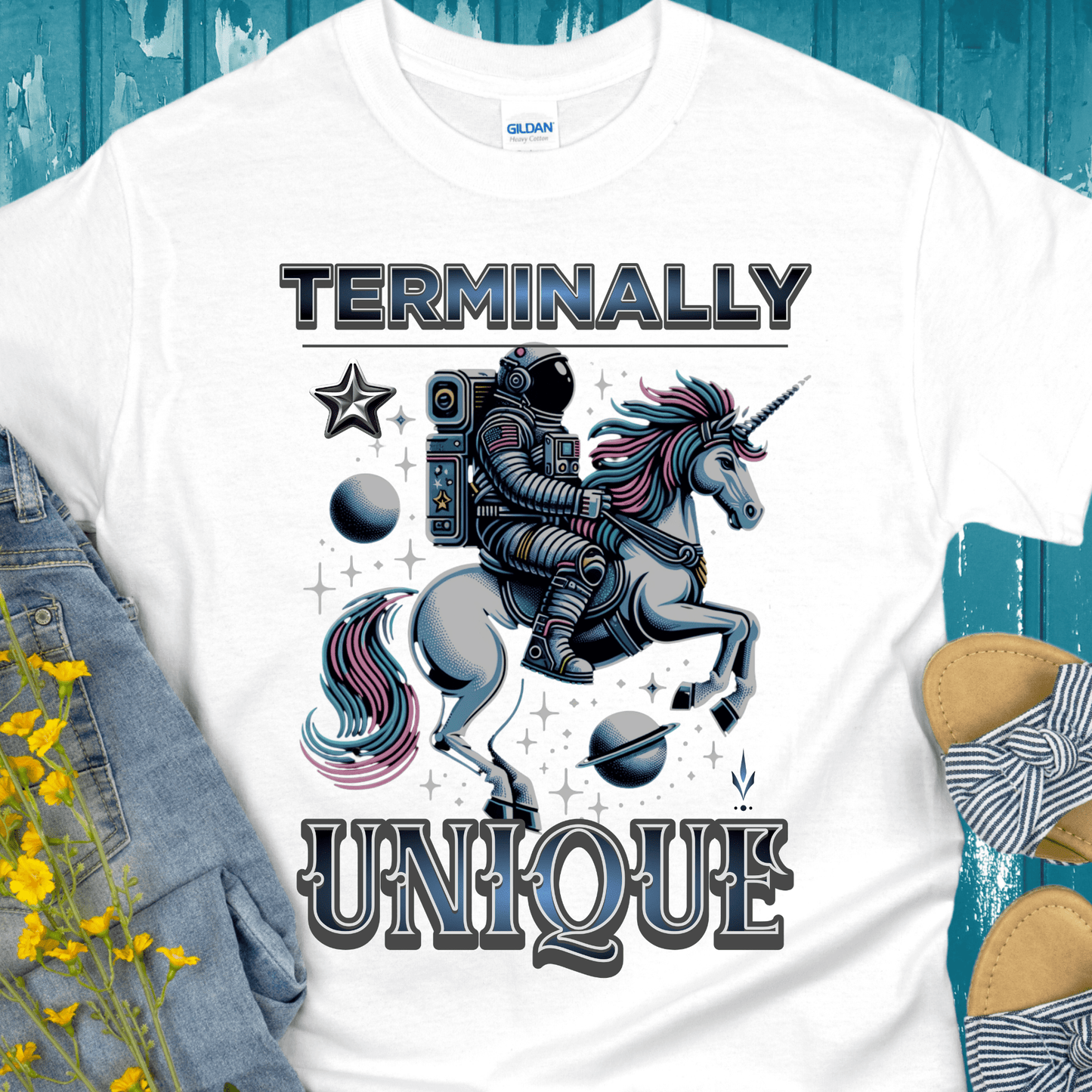 Recovery T-Shirt | Inspiring Sobriety |  Terminally Unique Space Unicorn