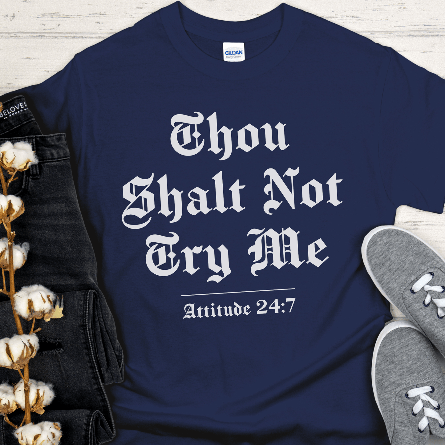 Recovery T-Shirt | Inspiring Sobriety |  Thou Shalt Not Try Me