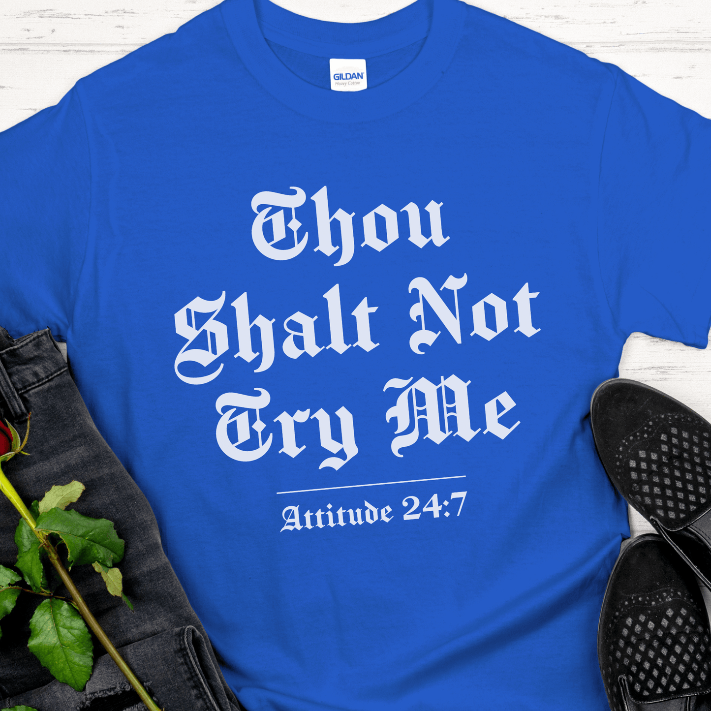 Recovery T-Shirt | Inspiring Sobriety |  Thou Shalt Not Try Me