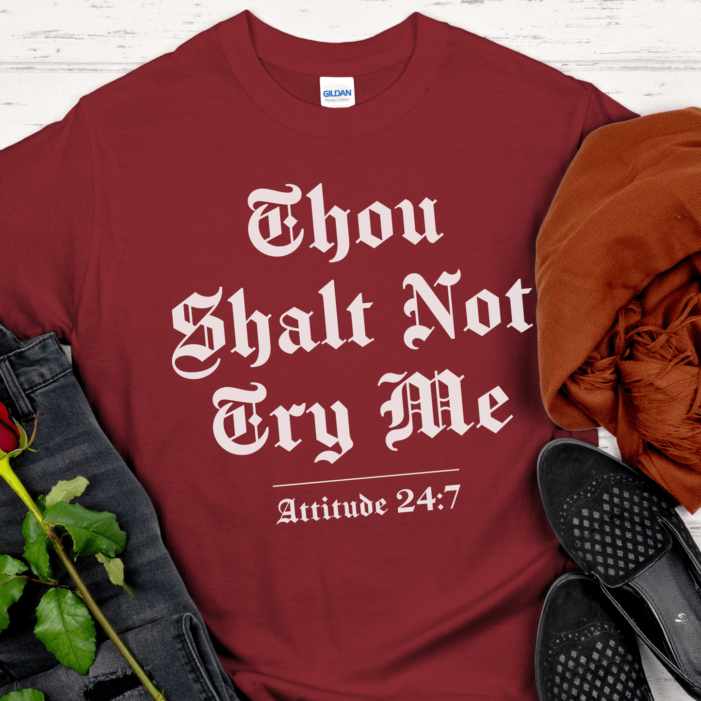 Recovery T-Shirt | Inspiring Sobriety |  Thou Shalt Not Try Me