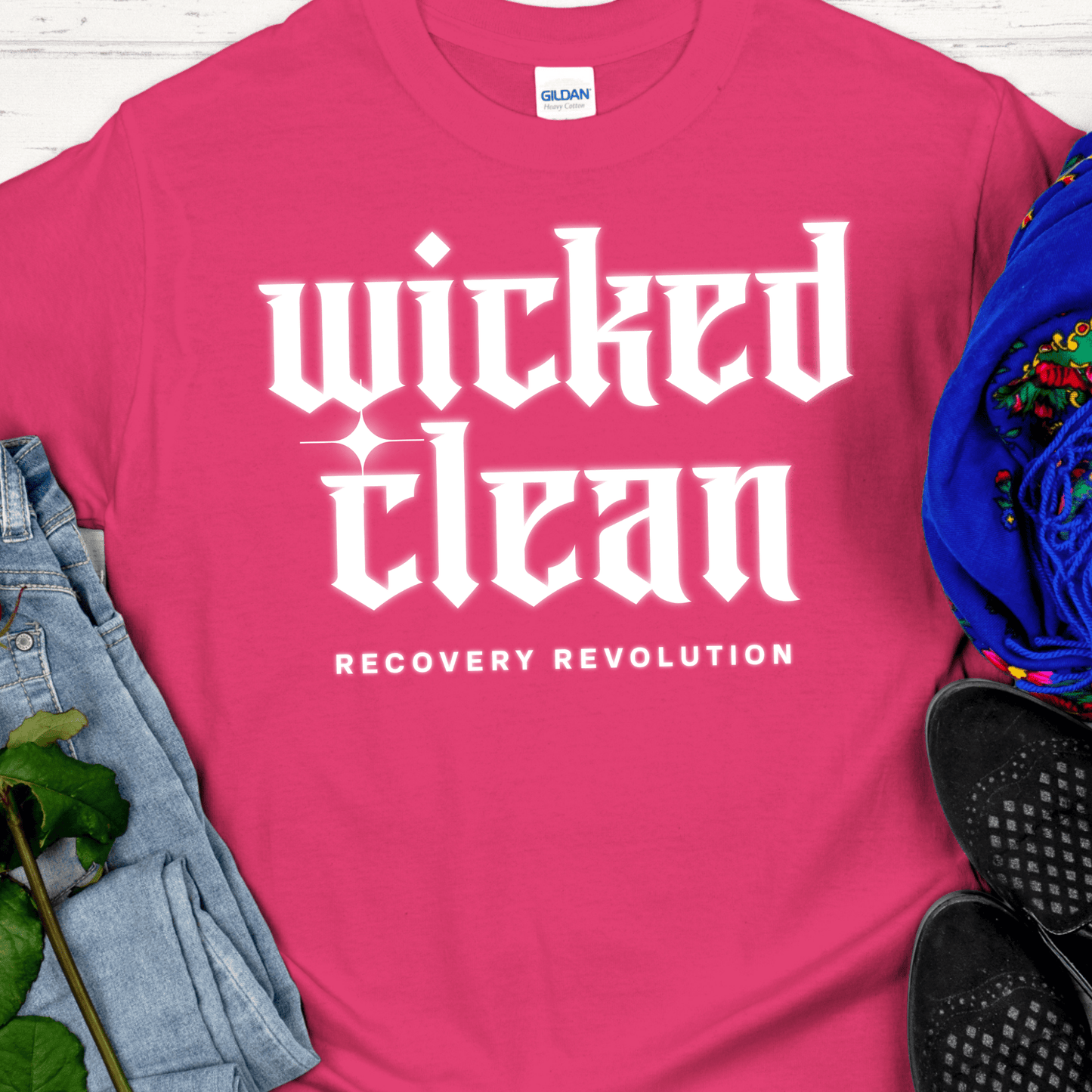 Recovery T-Shirt | Inspiring Sobriety |  Wicked Clean