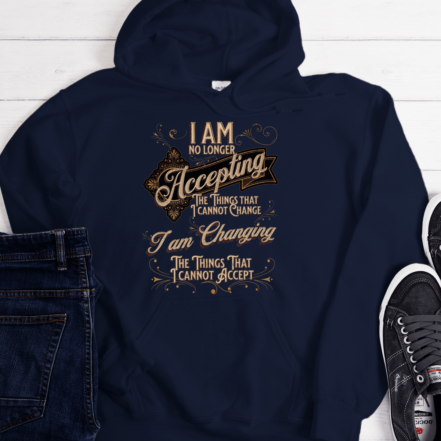 Recovery Unisex Hoodie | Inspiring Sobriety |  Serenity Prayer Twist