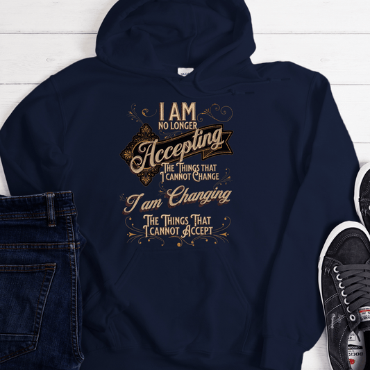 Recovery Unisex Hoodie | Inspiring Sobriety |  Serenity Prayer Twist