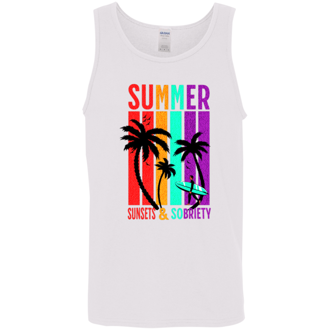 Recovery Unisex Tank | Inspiring Sobriety |  Summer Sunsets & Sobriety