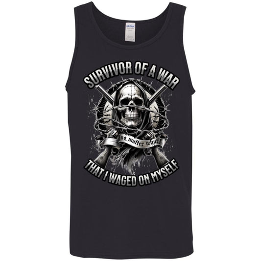 Recovery Unisex Tank | Inspiring Sobriety |  Survivor of a War I Waged On Myself