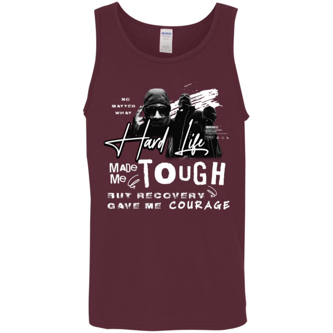 Recovery Unisex Tank | Inspiring Sobriety |  The Hard Life Made Me Tough