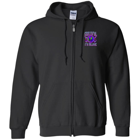 Recovery Zip Hoodie | Inspiring Sobriety |  Grateful I'm Alive