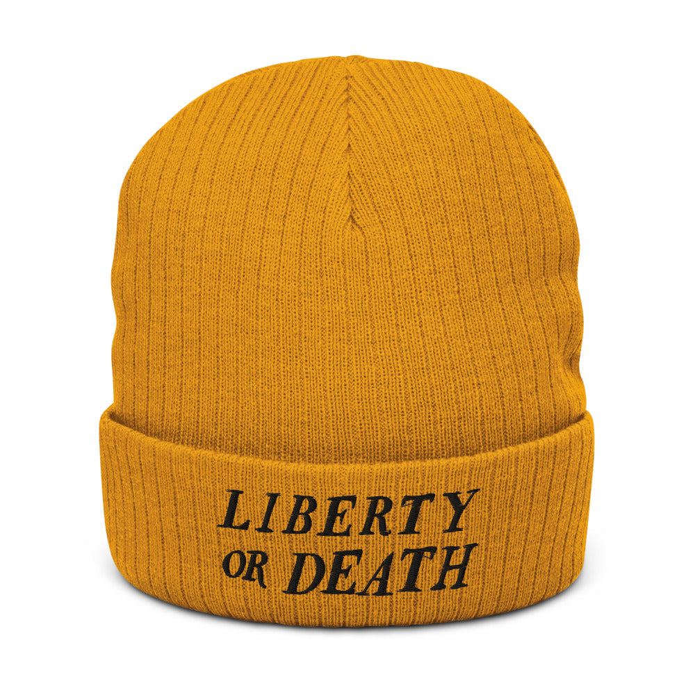 Liberty or Death Recycled cuffed beanie