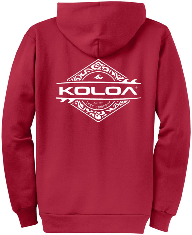 Koloa Diamond Thruster Surfboards Zip Hoodie