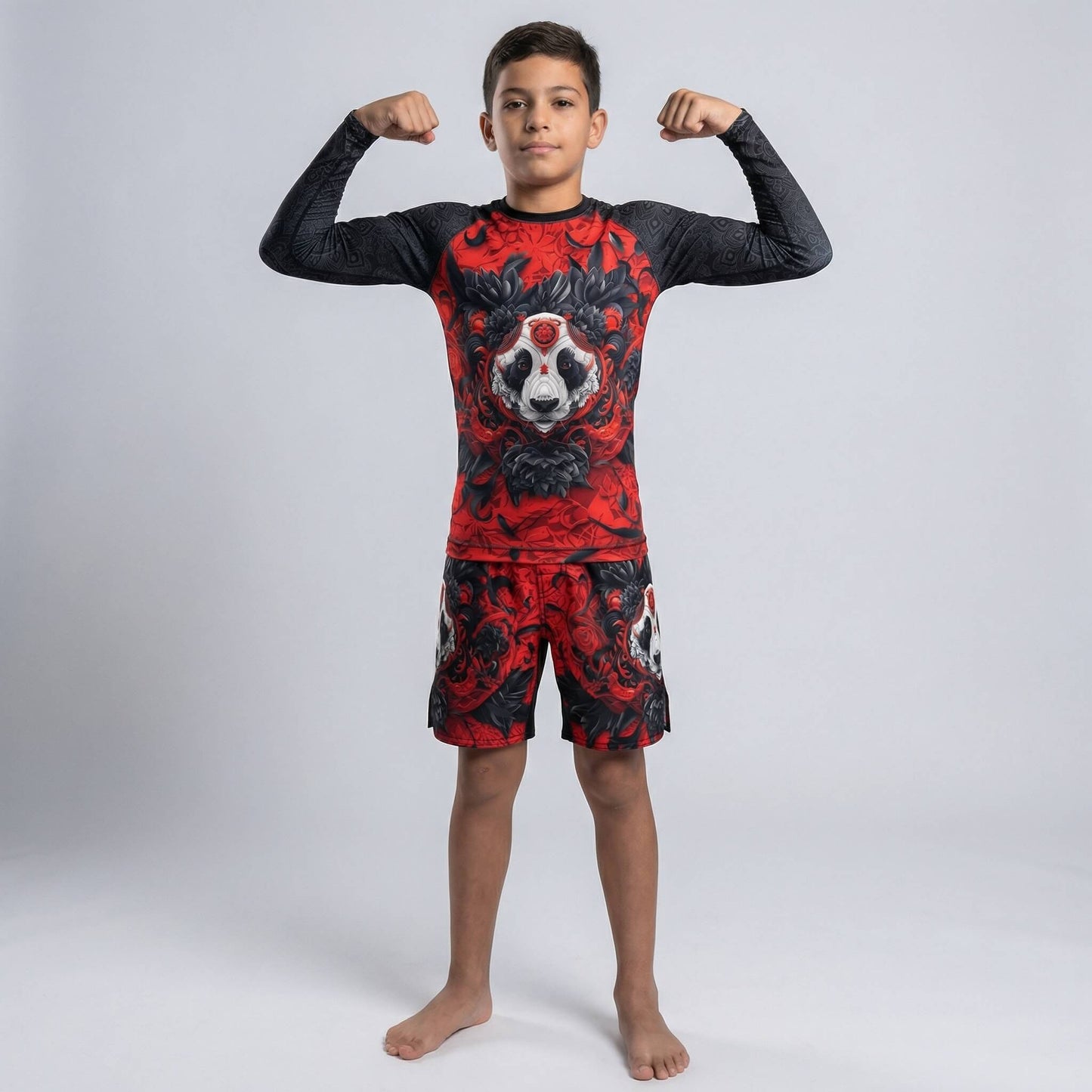 LOTUS PANDA KIDS RASH GUARD