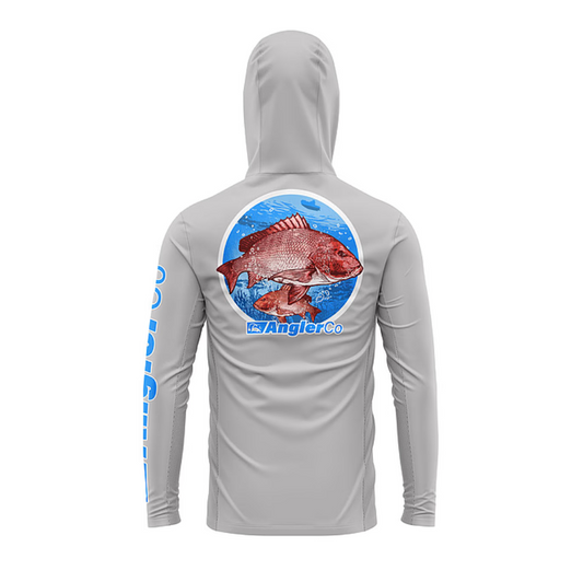 Red Snapper Hooded Long Sleeve UV Shirt