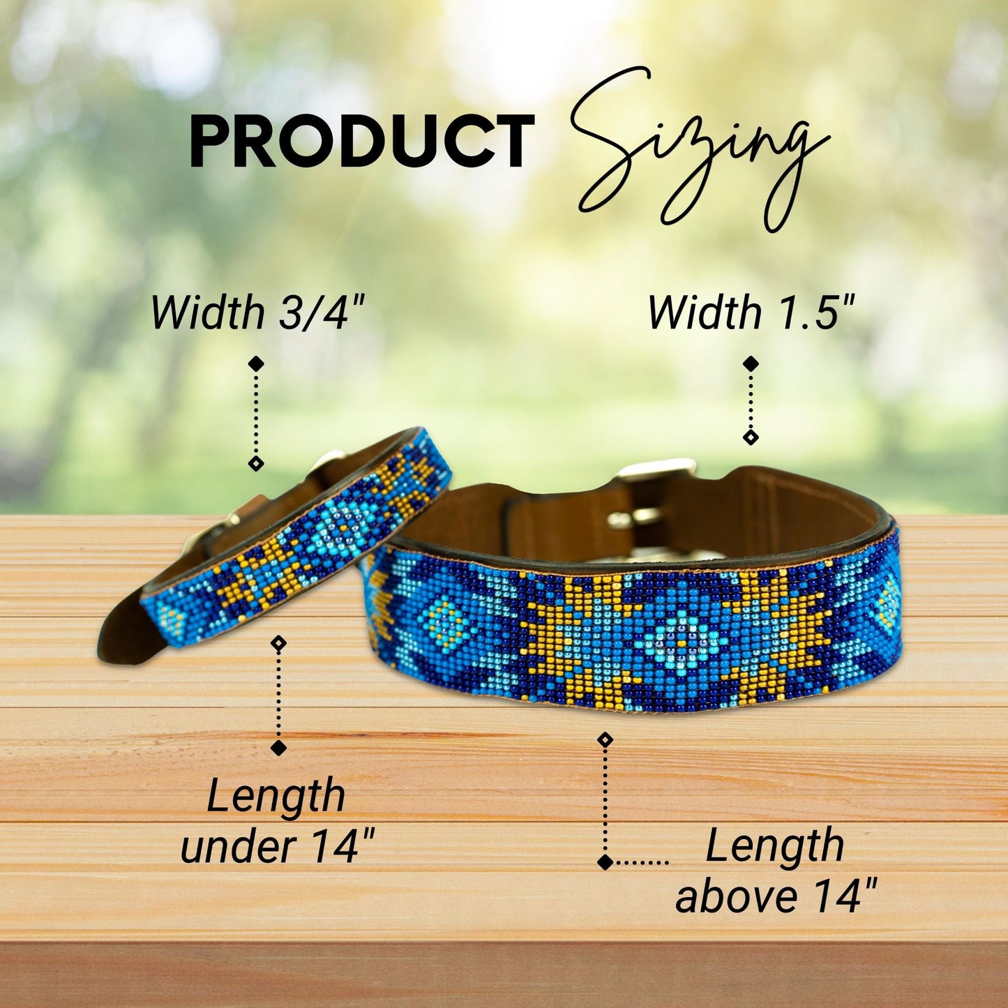 Maldives Sambboho dog collar (Glam Collection)