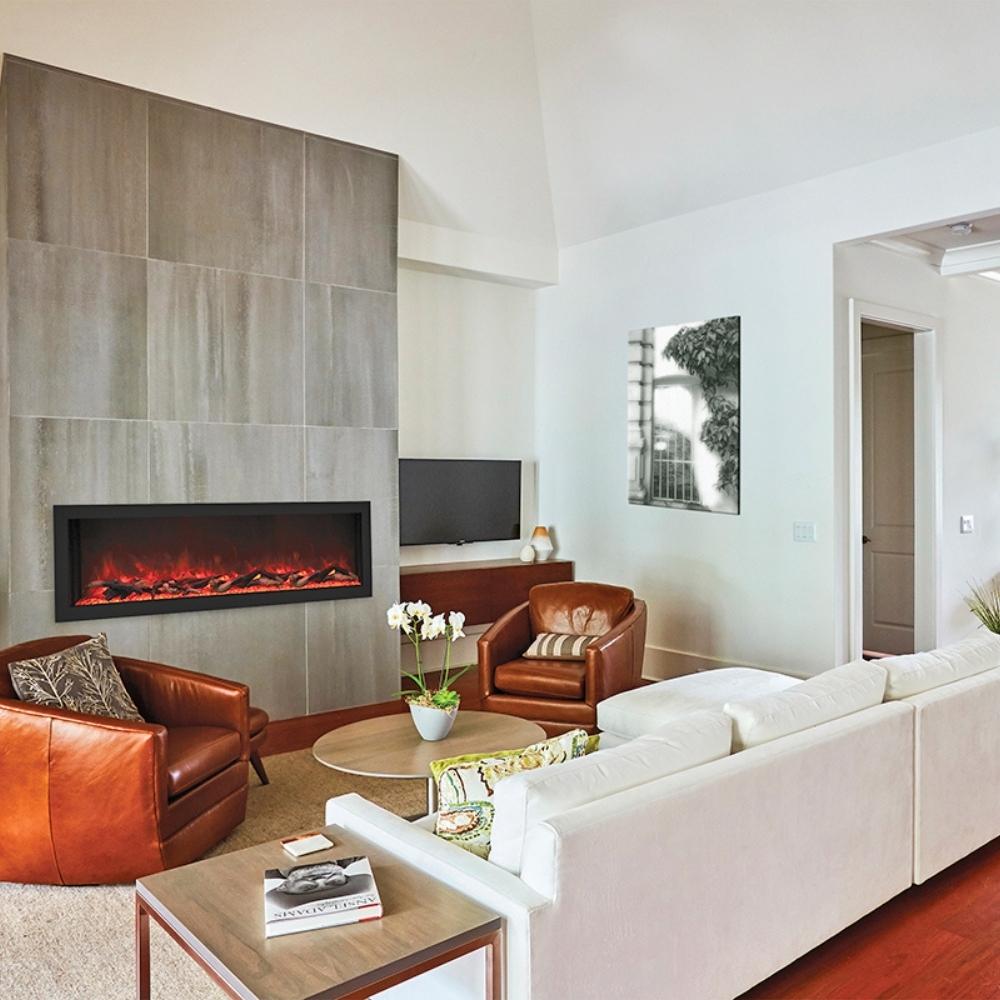 Remii DEEP Full Flame Indoor/Outdoor Frameless Built-in Electric Fireplace