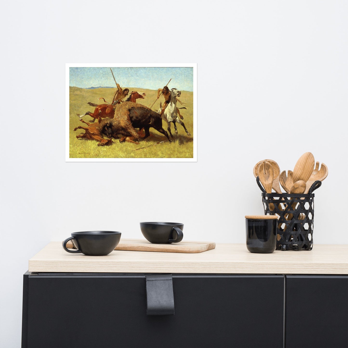 The Buffalo Hunt Fredric Remington Art Print