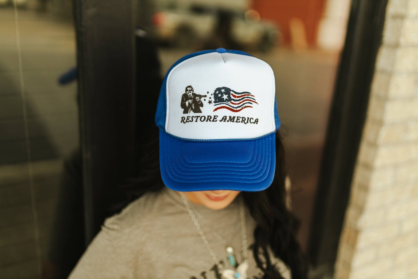 Restore America Trump 2024 Trucker Hat