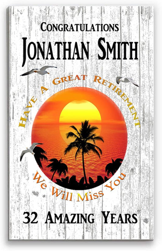 Retirement Gift Personalized Plaque