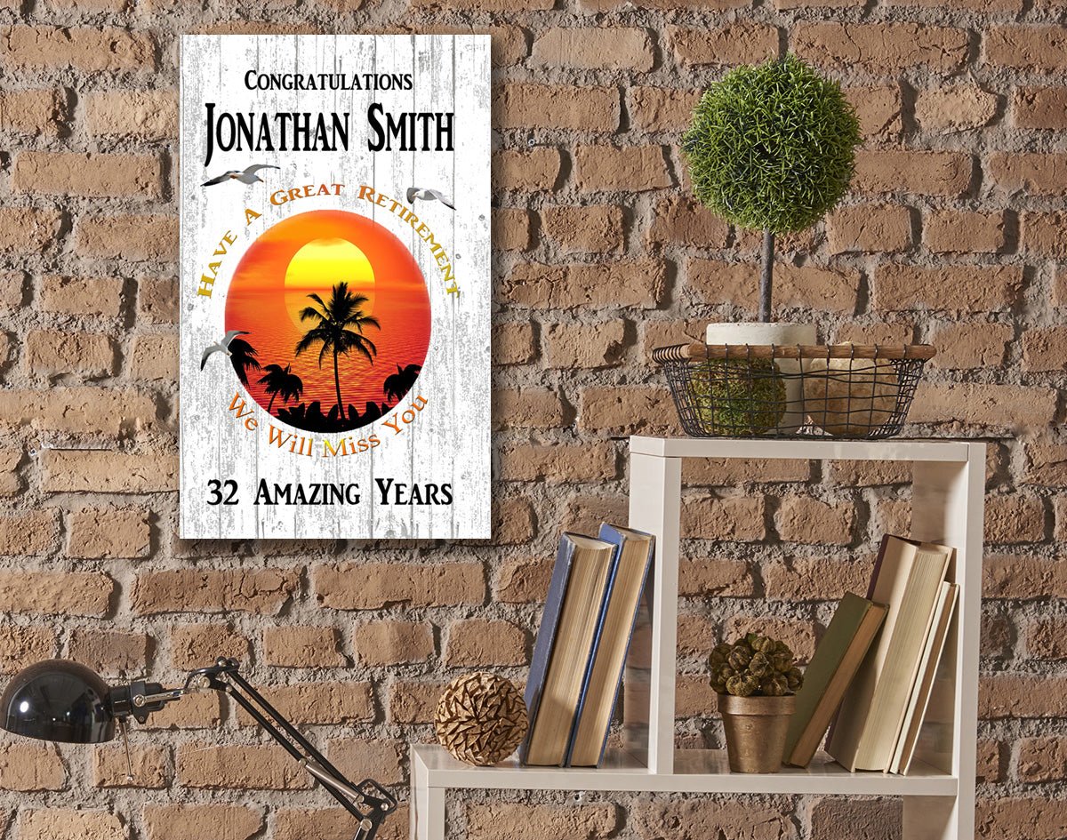 Retirement Gift Personalized Plaque