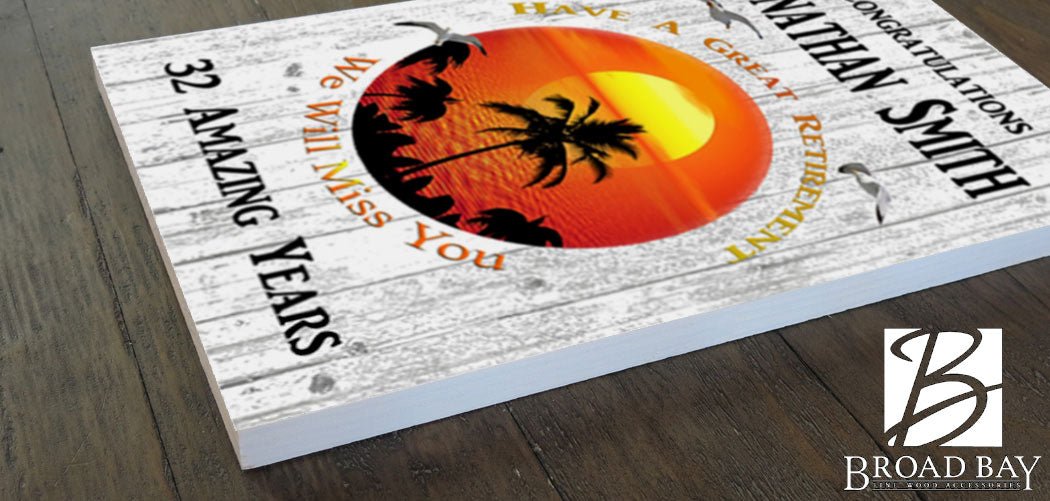 Retirement Gift Personalized Plaque