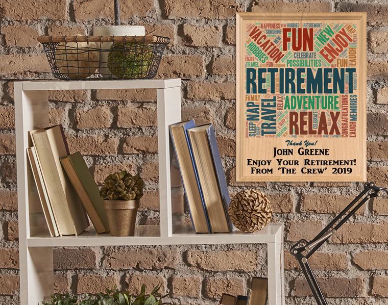 Retirement Gift Plaque - Personalized