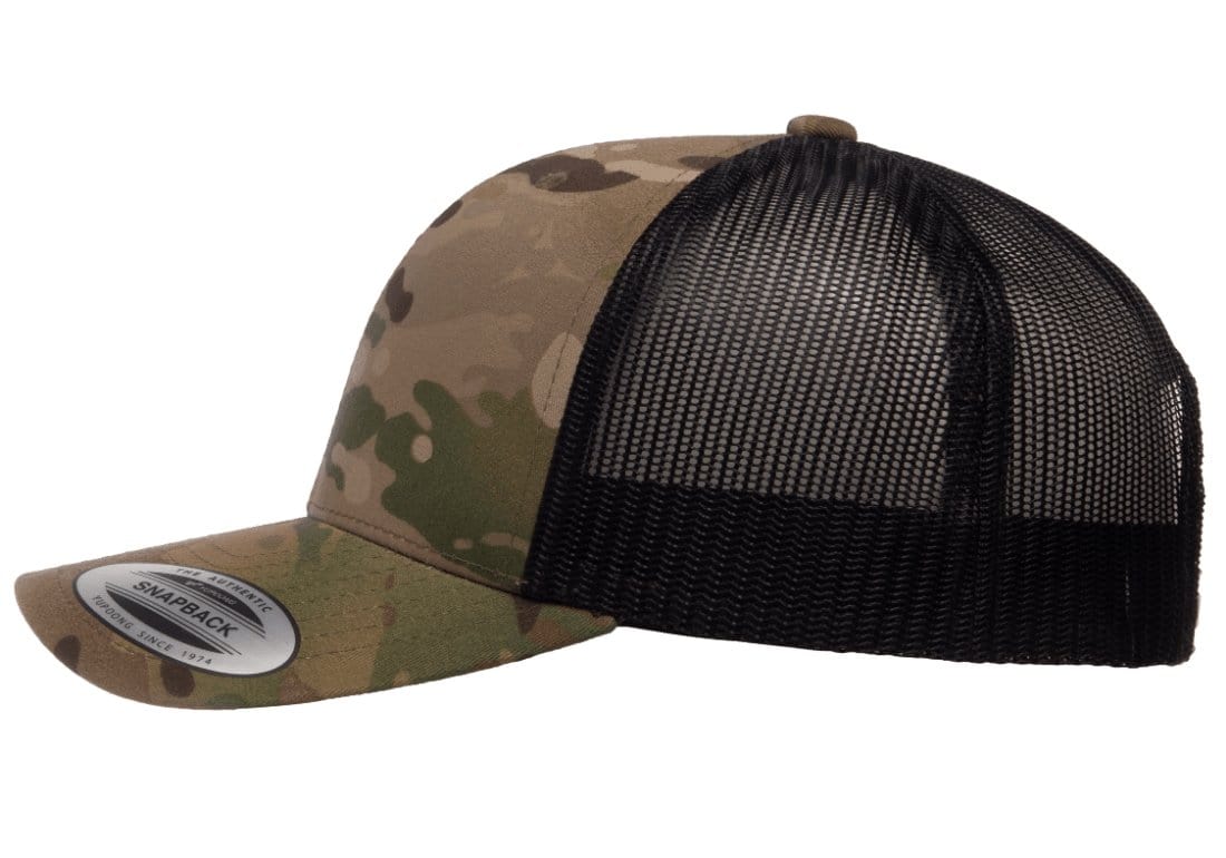 Retro Snapback Trucker Flexfit Cap Multicam