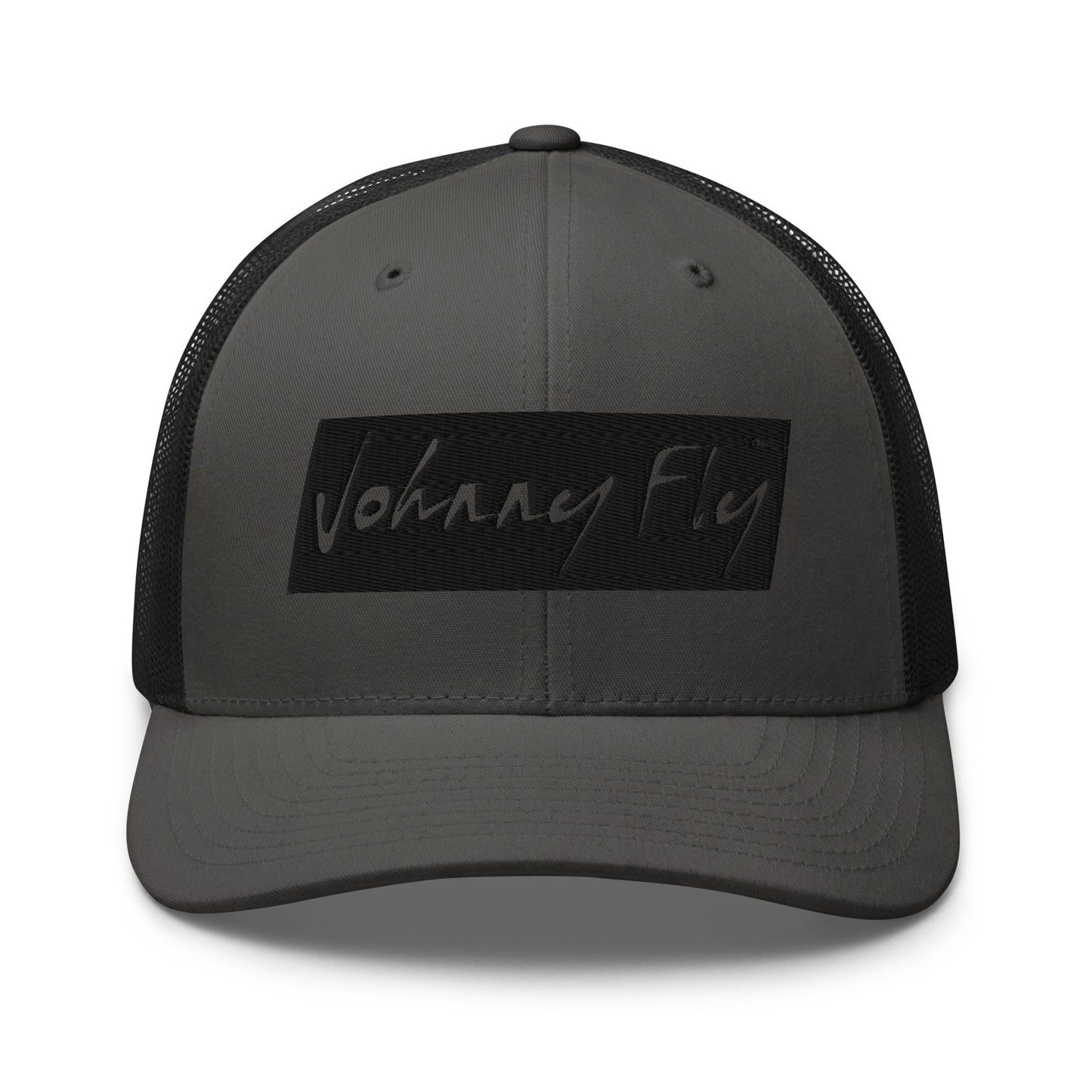 Block Logo Trucker Hat || Grey