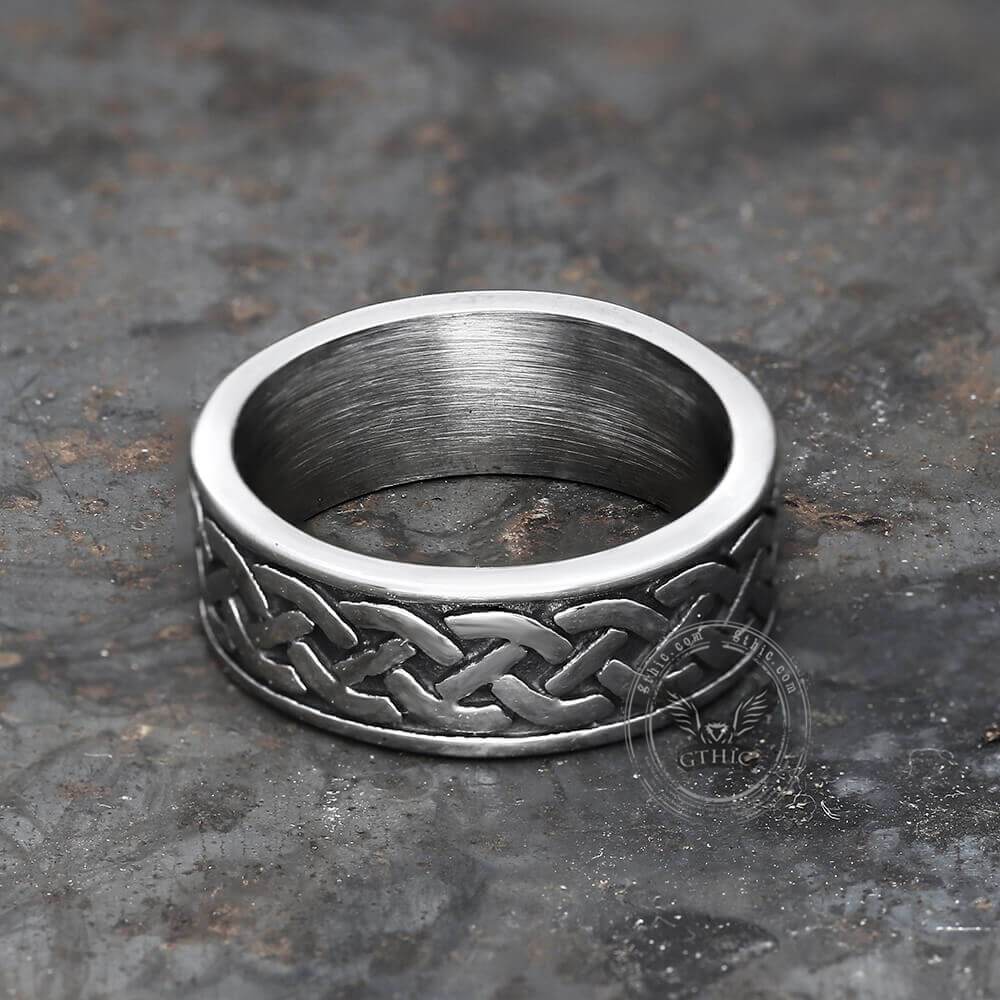Retro Classic Pattern Stainless Steel Ring