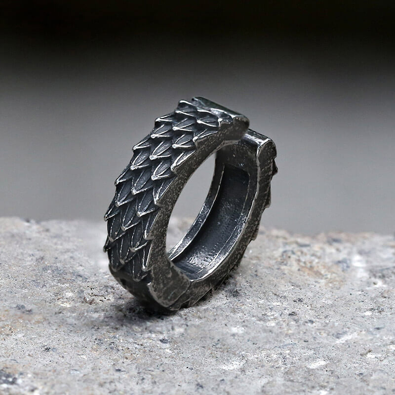 Retro Feather Design Stainless Steel Ear Cuffs