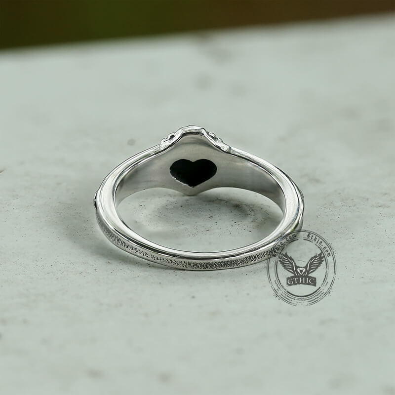 Retro Sacred Heart Of Jesus Stainless Steel Ring