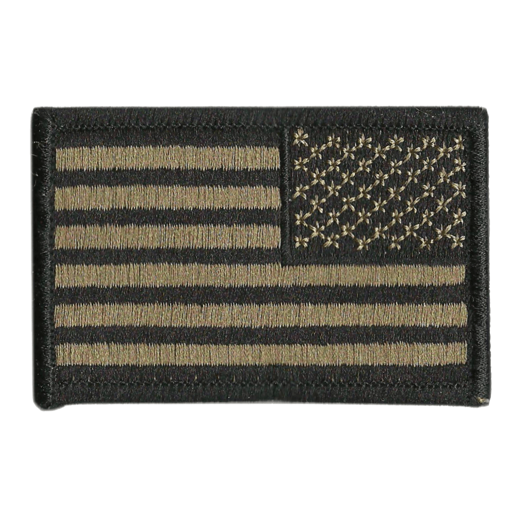 2x3" REVERSE USA flag patch for Tactical Cap