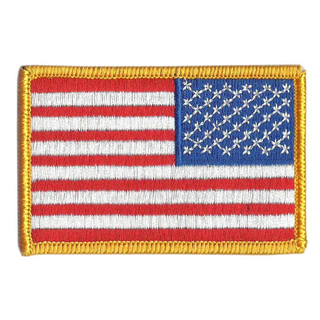 2x3" REVERSE USA flag patch for Tactical Cap