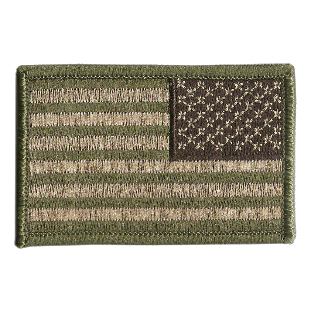 2x3" REVERSE USA flag patch for Tactical Cap