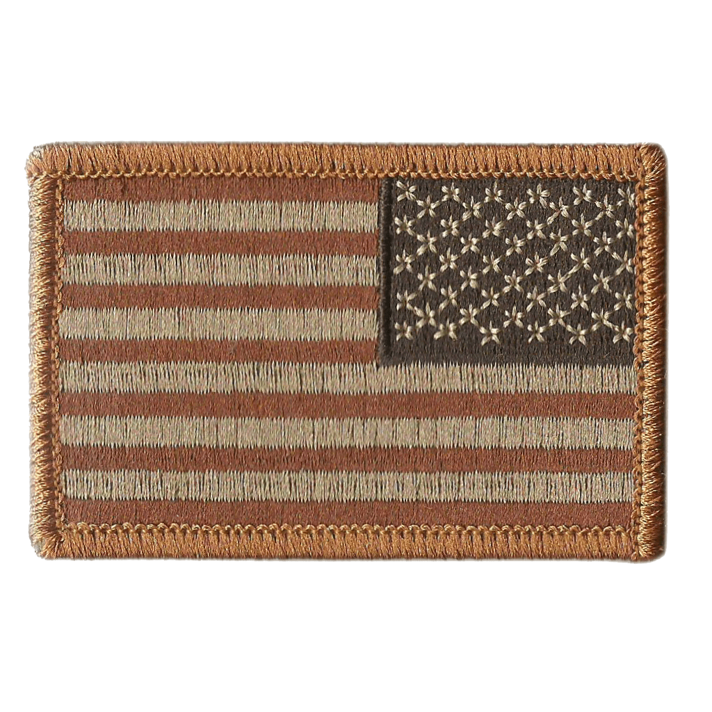 2x3" REVERSE USA flag patch for Tactical Cap