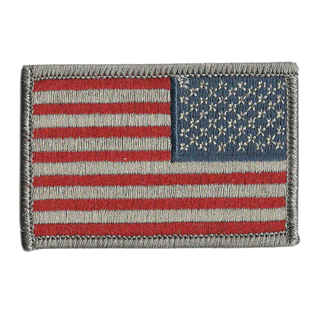 2x3" REVERSE USA flag patch for Tactical Cap
