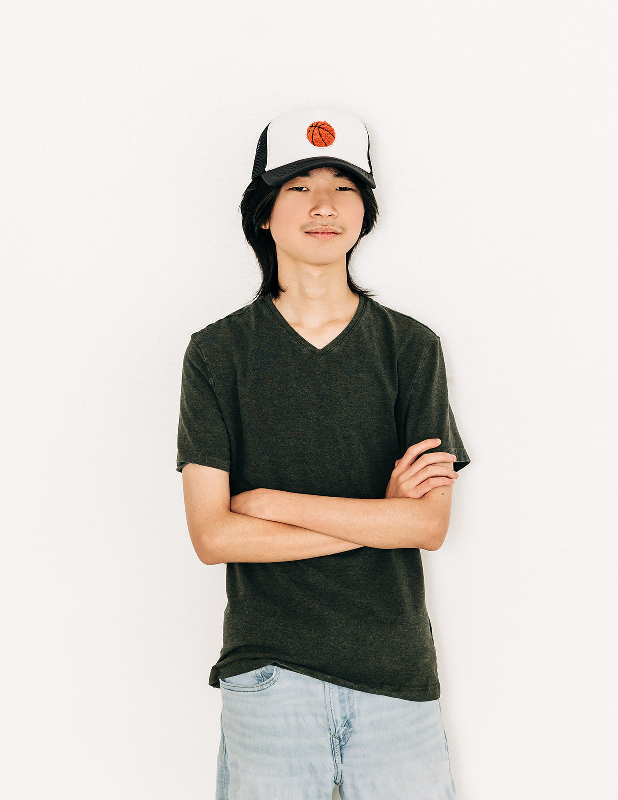 Basketball Patch Trucker Hat