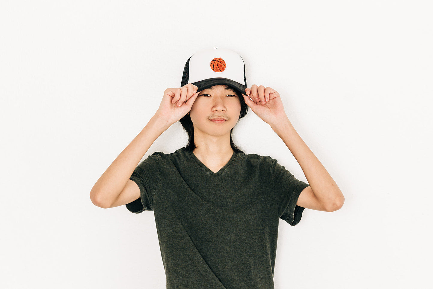 Basketball Patch Trucker Hat