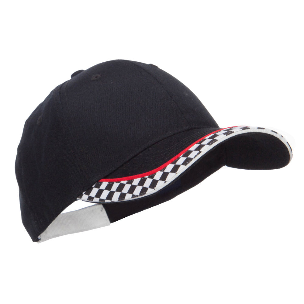 Racing Flag Print Cotton Cap