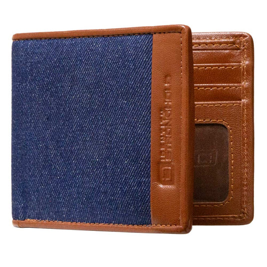 Mens RFID Wallet - Slim 6 Slot Bifold With ID
