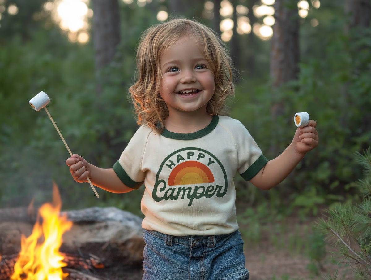 Happy Camper Vintage Ringer (Youth)
