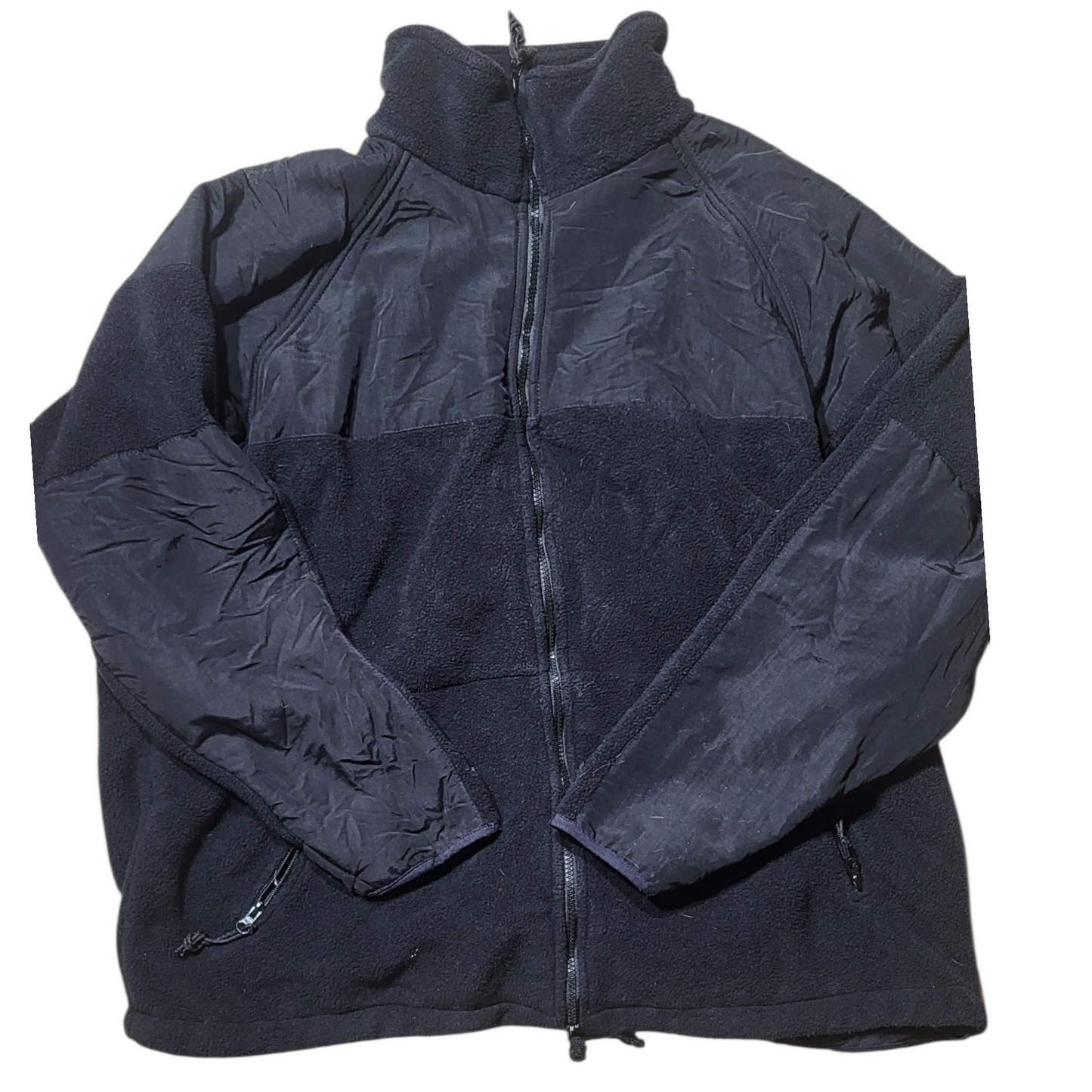 US G.I. Black POLARTEC Full Zip Fleece Jacket XL issued