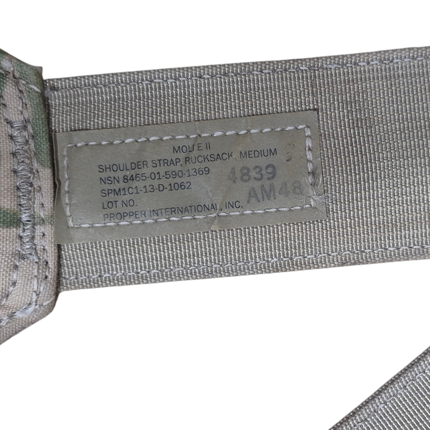 Multicam Medium Molle Shoulder straps